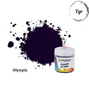 Corante em pó Violeta para velas 7grs Saramanil