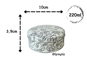 Lata Rosas Pérola e Preto Fosco 220ml