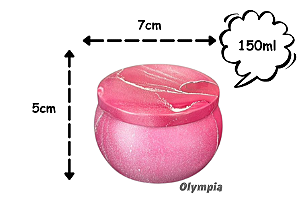 Lata Marmorizada Vermelha 150ml