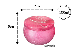 Lata Marmorizada Vermelha 150ml