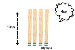 Pavio de madeira - 4un