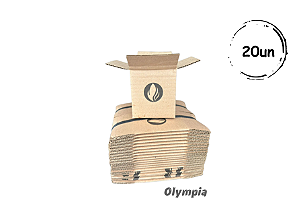 20un Caixinha Papelão Pardo para vidros 7,5 x 8,5cm