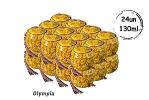 24un Cerâmica Chinesa Amarelo 130ml