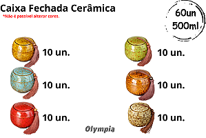 60un Cerâmica Chinesa 500ml Variado