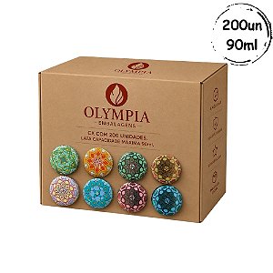 Coleção 200un Latas Mosaico 90ml D06