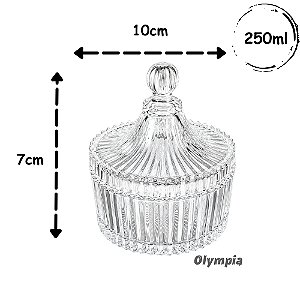 Pote Bomboniere Transparente 250ml