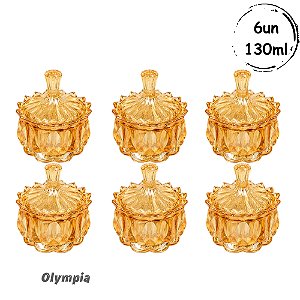 6un Potiche Royale Ambar 130ml