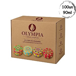 100un Latas Mandala 90ml D04
