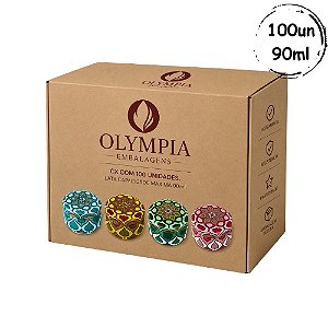 100un Latas Mosaico 90ml D07