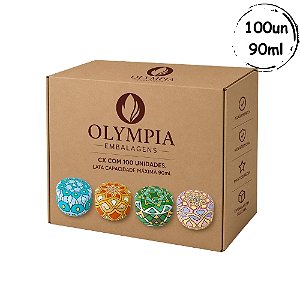 100un Latas Mosaico 90ml D08