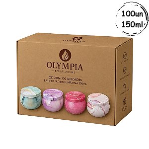 100un Latas Marmorizadas Metalizadas 150ml C02