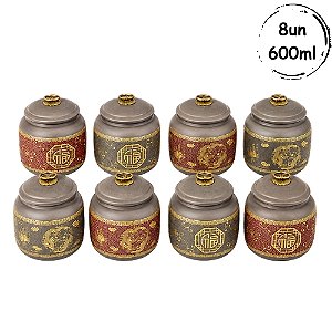 8un Cerâmica Dragon e Mosaico 600ml