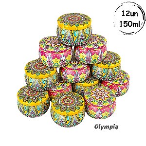 Coleção 12 Latas Metalizadas 150ml Yellow