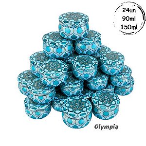 Coleção 24 Latas Mosaico Blue 90 e 150ml