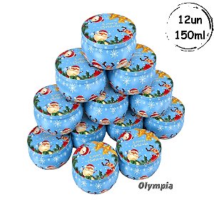 12 Latas Christmas Blue 150ml