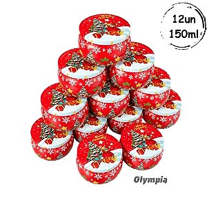 12 Latas Merry Christmas Vermelho 150ml