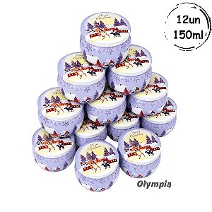 12 Latas Merry Christmas Lilás 150ml