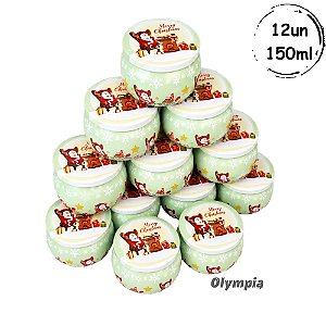 12 Latas Merry Christmas Verde Bebe 150ml