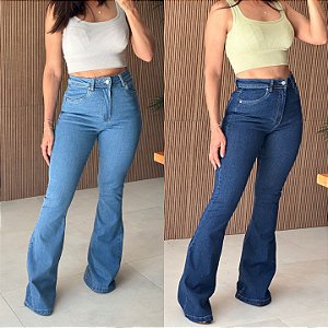 Calça Jeans Flare