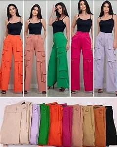 Calça Cargo em alfaiataria