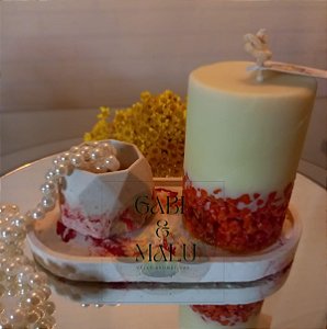 Vela aromática com pedrisco