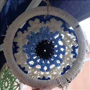 Mandala de croche olho grego