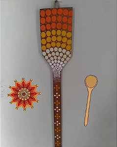 Colher de bambu no pontilhismo