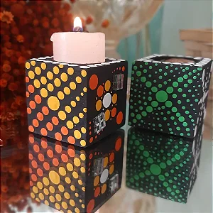 Porta velas no pontilhismo