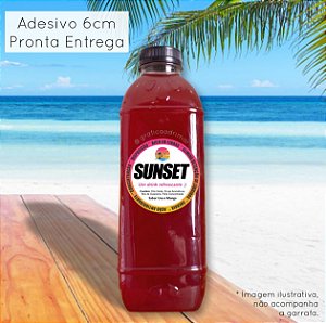 Adesivo Sunset 6cm Pronta Entrega - Modelo litrão (REF 8000)