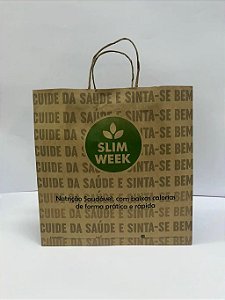 Sacola Kraft Slim Week (30 A x 30 L x 13 Fundo) - Modelo 22