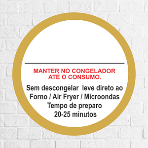 Adesivo Modo de Preparo 4,5cm - REF 1019