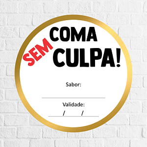 Adesivo Coma sem culpa 4,5cm - REF 1033