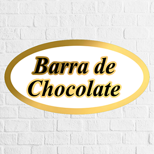 Adesivo Barra de chocolate 6x3cm - REF 4009