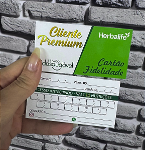 Cartão de acesso (Fidelidade) PRONTA ENTREGA - REF 7001