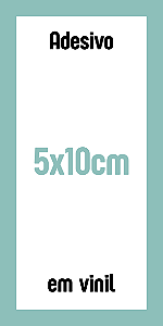 Adesivo personalizado 5x10cm