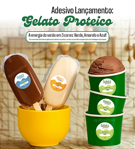 Adesivo LANÇAMENTO Gelato Proteico 4,5cm