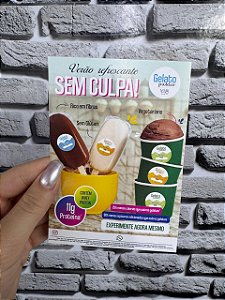 Panfleto Gelato Proteico 10x14cm - PRONTA ENTREGA