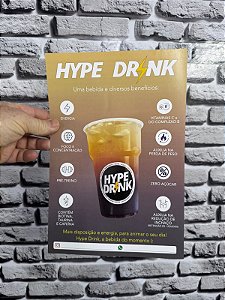 Cartaz A4 - Hype Drink (PRONTA ENTREGA)