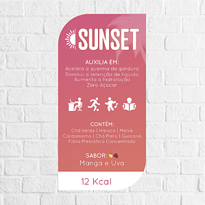 Adesivo Sunset 4x8cm - REF 2016 (ROSA)