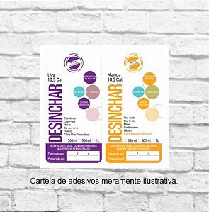 Duo Desinchar (Escolha 2 sabores) - Cada adesivo 4x8cm PRONTA ENTREGA - REF 9007