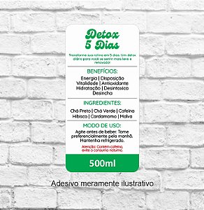Adesivo Detox 5 Dias 4x8cm (Verde - Herbal) - REF 2023
