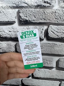 Adesivo Detox 5 Dias 4x8cm (Verde - Herbal) - REF 2023