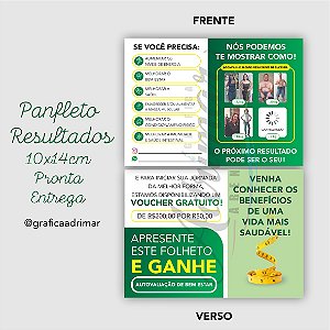 Panfleto Resultados 10x14cm PRONTA ENTREGA - REF 10024