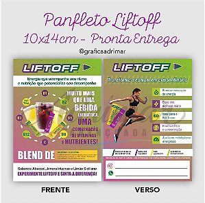 Panfleto Liftoff 10x14cm PRONTA ENTREGA - REF 10023