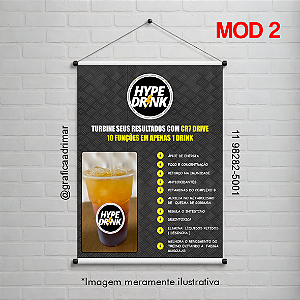 Banner Hype Drink MOD 2 | PRONTA ENTREGA