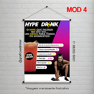 Banner Hype Drink MOD 4 | PRONTA ENTREGA