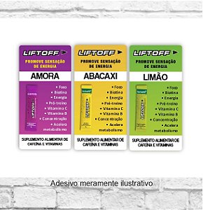Adesivo Bebida Liftoff 4x8cm PRONTA ENTREGA