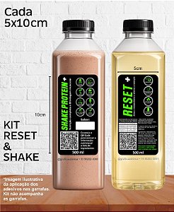 KIT ADESIVOS RESET + SHAKE PROTEIN - 5x10cm