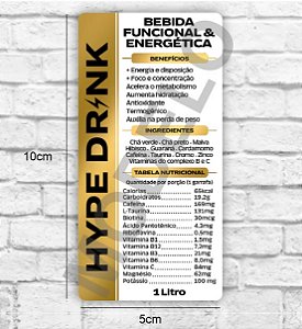 Hype Drink 5x10cm PRONTA ENTREGA
