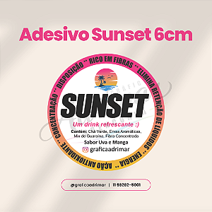 Adesivo Sunset 6cm REF 8000